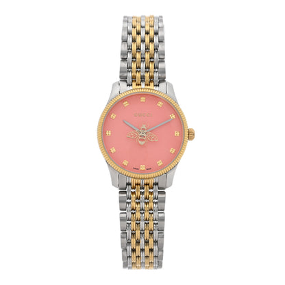 Gucci Stainless Steel 29mm G-Timeless Bee Quartz Watch Pink 1 of 5