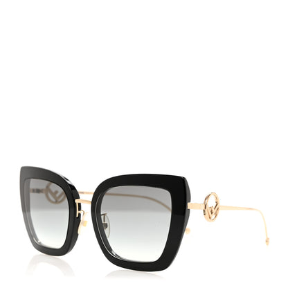 Fendi Acetate Metal F is Fendi Square Cat Eye Sunglasses FF 0424/F/S Black 1 of 7
