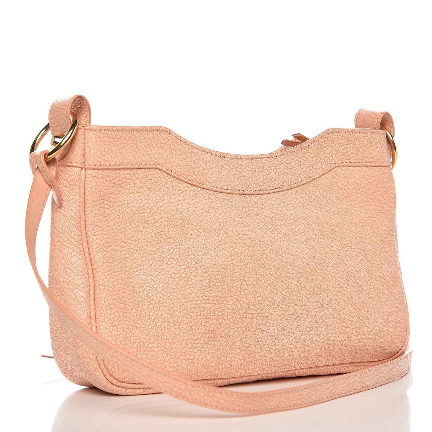Chevre Gold Metallic Edge Hardware Hip Rose Corail