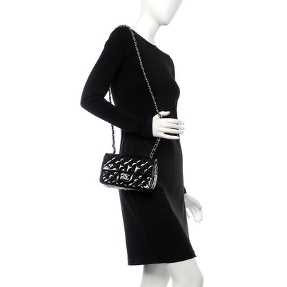 Chanel Patent Calfskin Quilted Mini Rectangular Flap Black 2 of 8