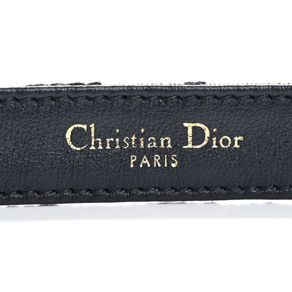 Christian Dior Jacquard Oblique 20mm Saddle Belt 80 32 Blue 5 of 8