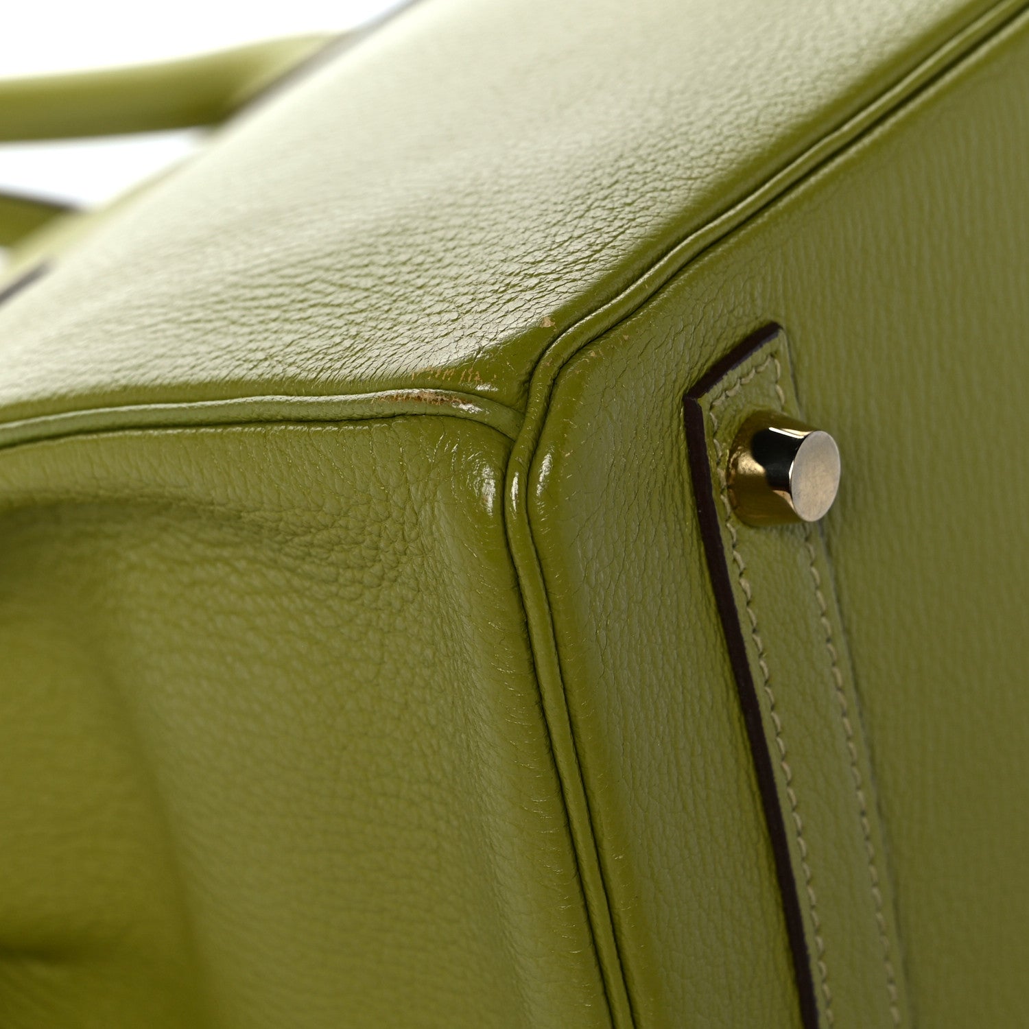 Hermes Chevre Mysore Birkin 30 Vert Anis 10 of 18