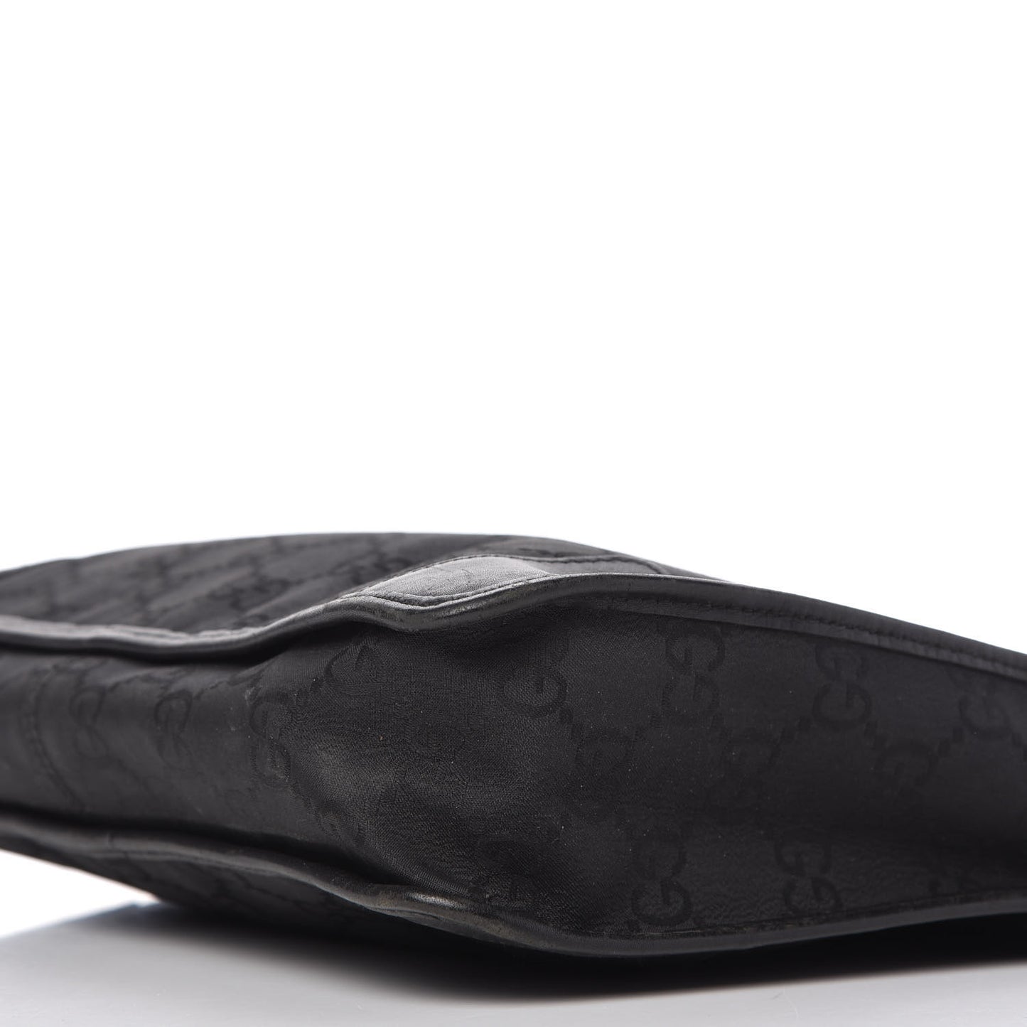 Nylon Monogram Shoulder Bag Black