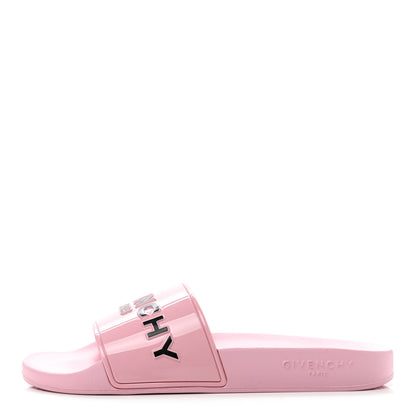 Givenchy Rubber Womens Logo Womens Pool Slides Sandals 40 Light Pink 1 of 9