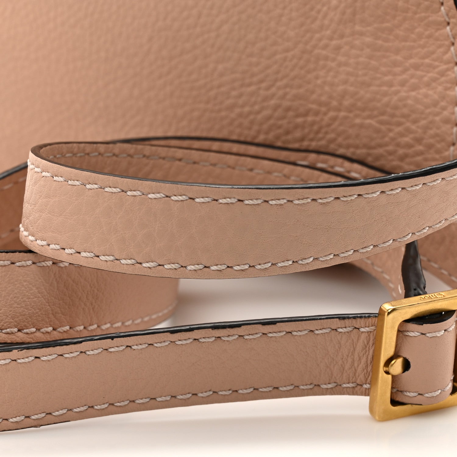Chloe Calfskin Mini Marcie Round Crossbody Bag Blush Nude 12 of 12