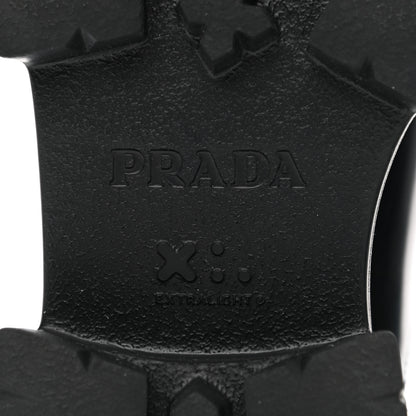 Prada Spazzolato Rois Monolith Chelsea 55mm Ankle Boots 36.5 Black 6 of 8