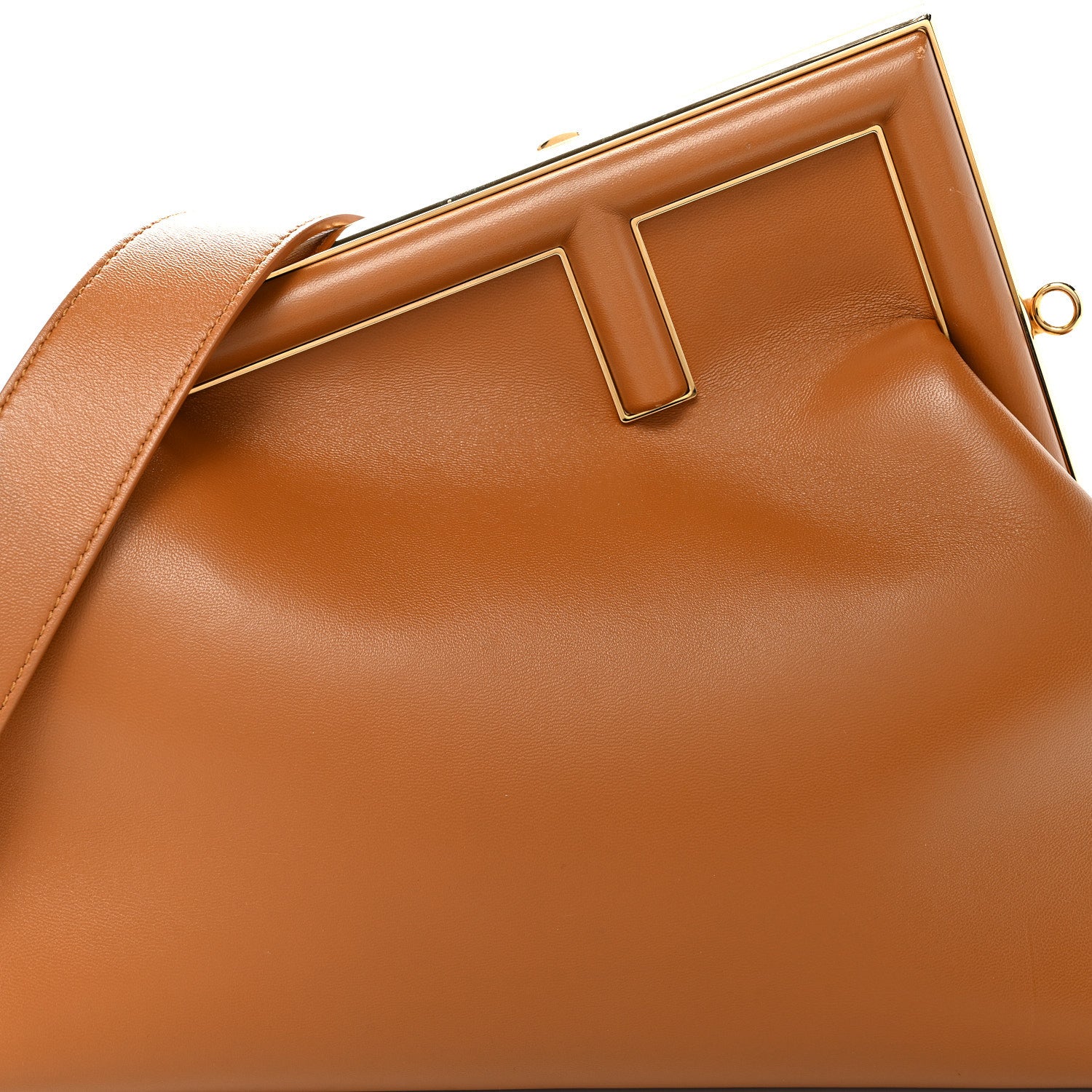 Fendi Shiny Nappa Medium Fendi First Caramello 8 of 10