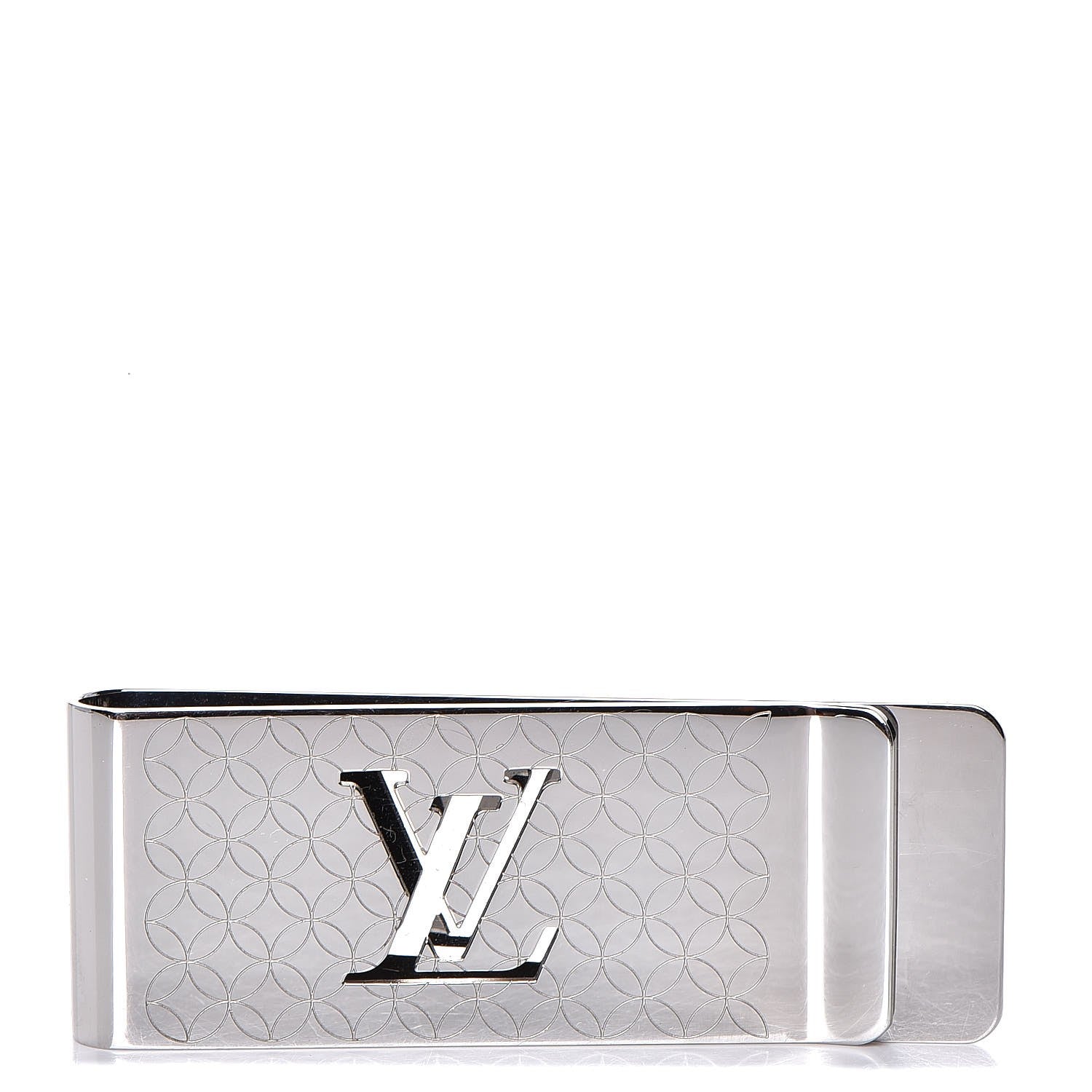 Louis Vuitton Metal Champs Elysees Money Clip Silver 1 of 3