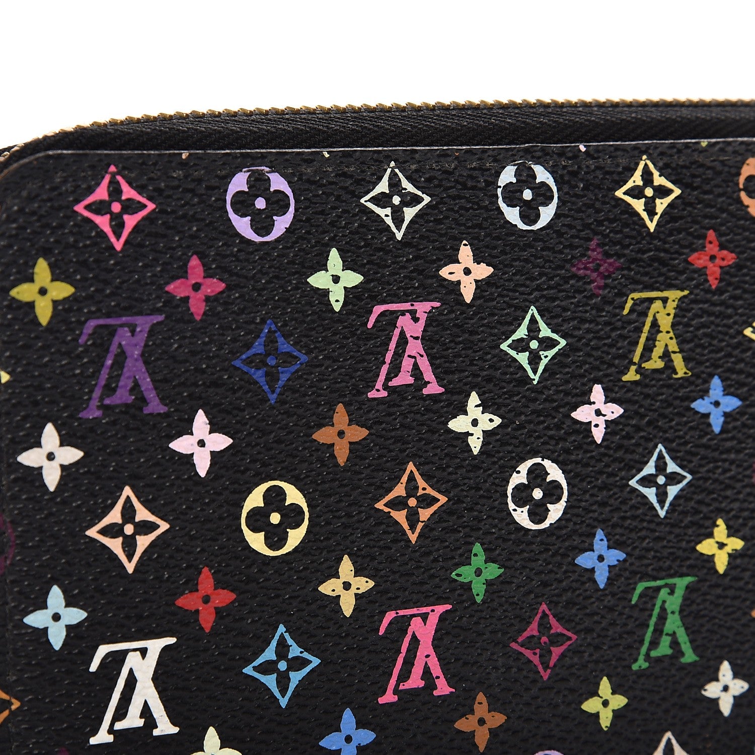 Louis Vuitton Monogram Multicolor Zippy Wallet Black Grenade 8 of 10