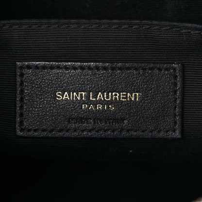 Saint Laurent Calfskin Matelasse Monogram Lou Camera Bag Storm 6 of 9