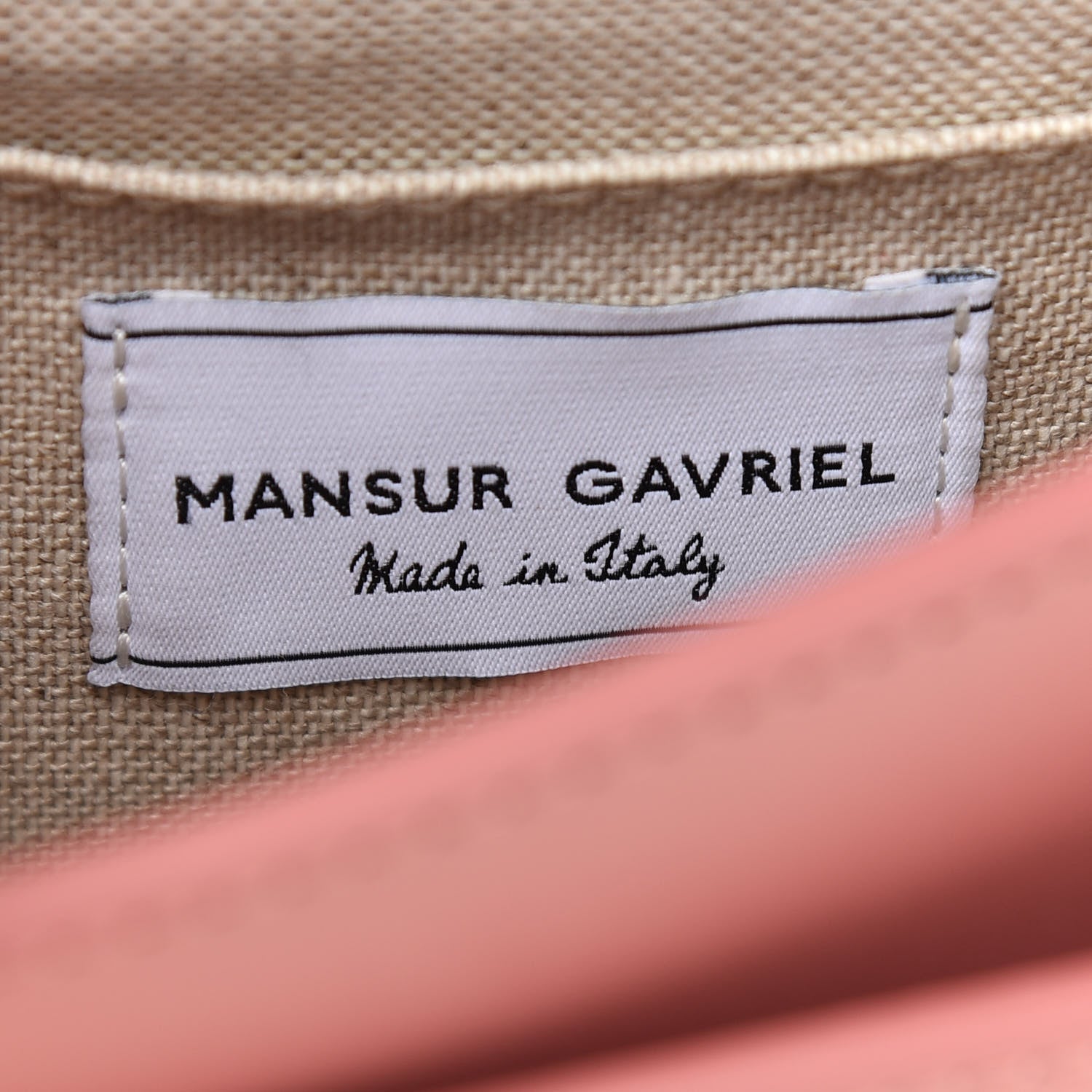 Mansur Gavriel Calfskin Mini Saddle Crossbody Bag Blush 6 of 8