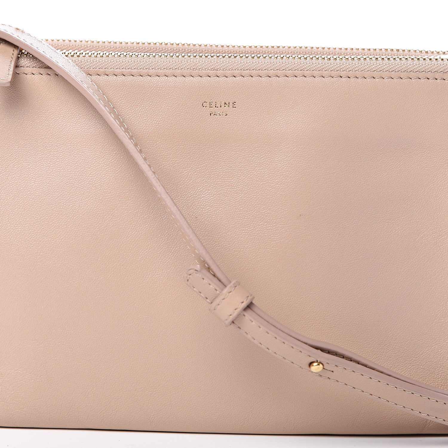 Celine Smooth Lambskin Small Trio Crossbody Bag Powder 8 of 15