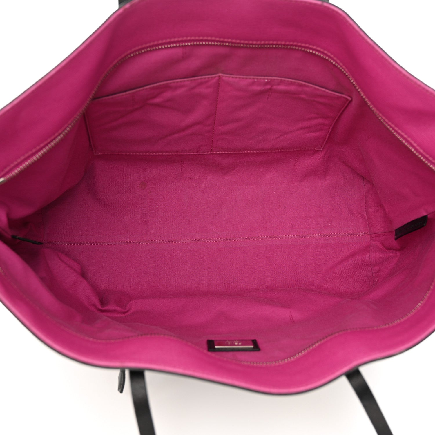 Fendi Vitello Elite Cuoio Monster Buggies Medium Roll Tote Carbone Black Multicolor Magenta 5 of 12