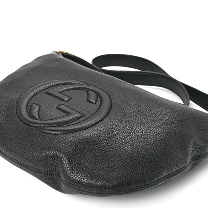 Gucci Pebbled Calfskin Small Soho Hobo Black 12 of 13