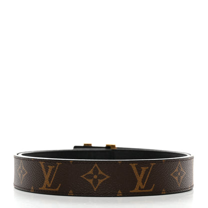 Louis Vuitton Calfskin Monogram 30mm LV Initiales Reversible Belt 90 36 Black 2 of 5