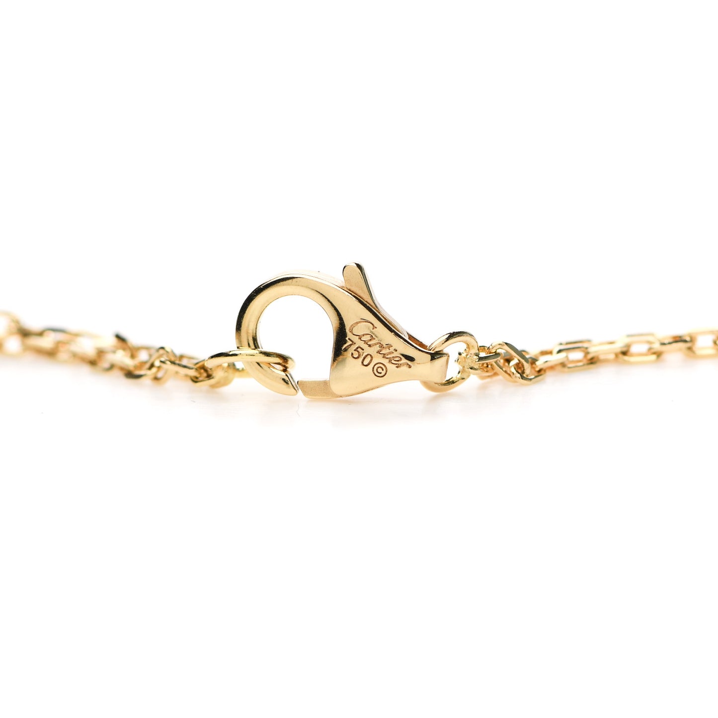 18K Yellow Gold 2 Diamond LOVE Necklace