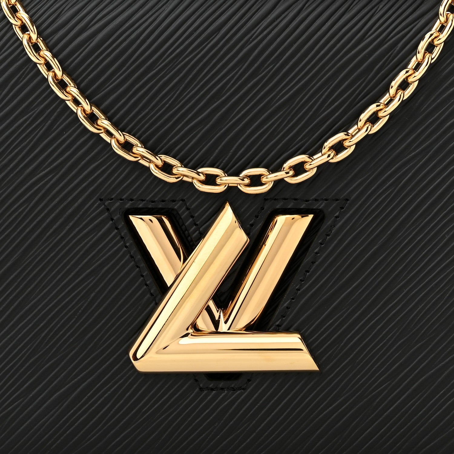 Louis Vuitton Epi Twist Belt Chain Wallet Black 7 of 9