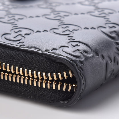 Gucci Guccissima Bow Zip Around Wallet Black 9 of 10