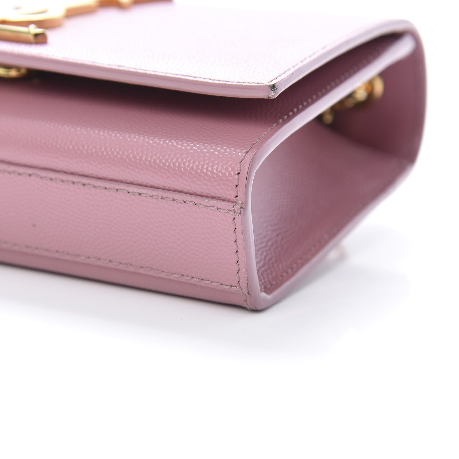 Saint Laurent Grain De Poudre Small Classic Monogram Kate Satchel Old Rose 10 of 14