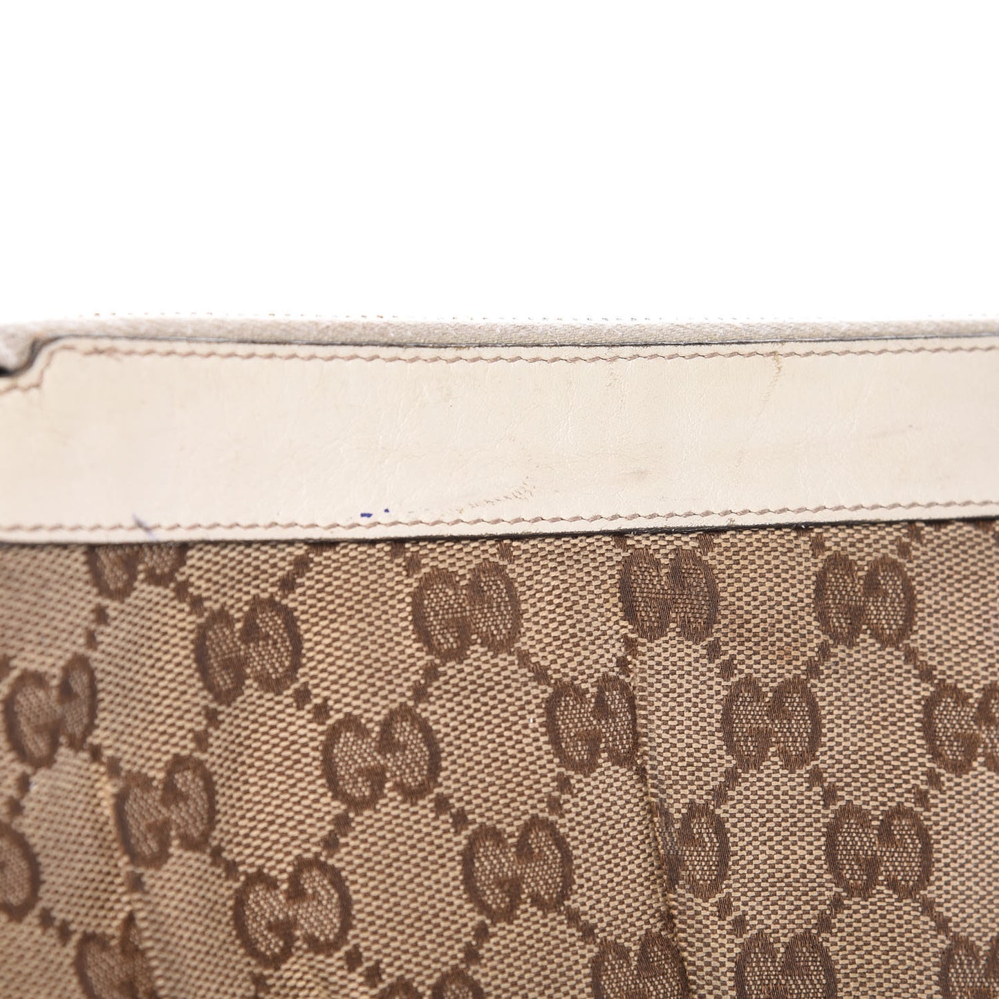 Monogram D Ring Wristlet White