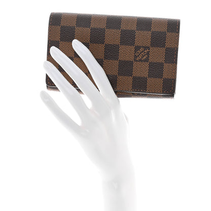 Louis Vuitton Damier Ebene Porte-Monnaie Billets Tresor Wallet 2 of 9