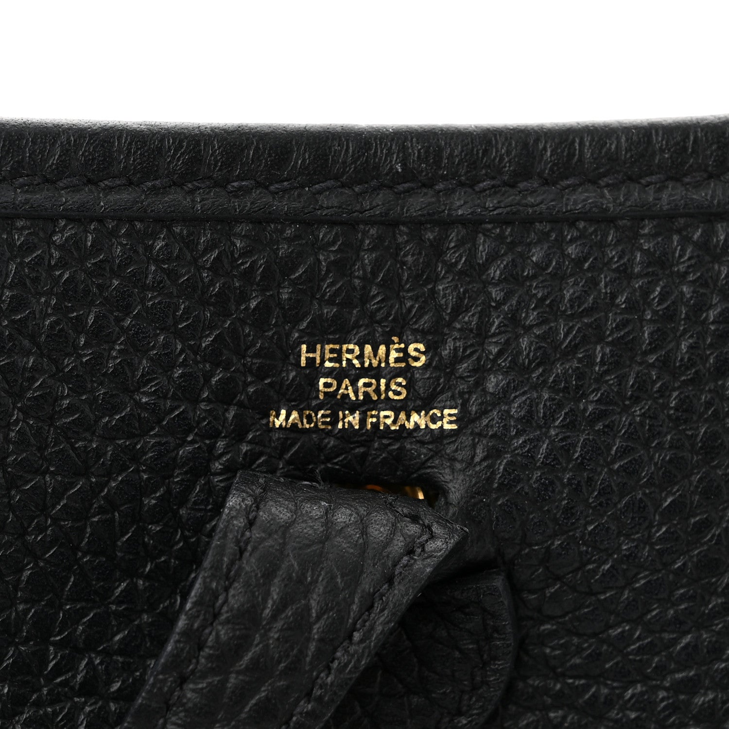 Hermes Taurillon Clemence Evelyne TPM Black 6 of 10