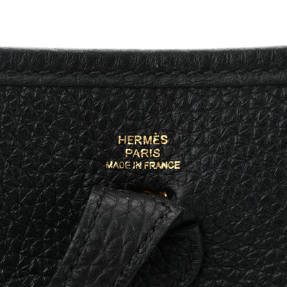 Hermes Taurillon Clemence Evelyne TPM Black 6 of 10