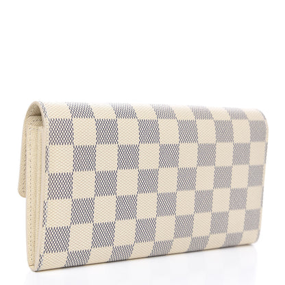 Louis Vuitton Damier Azur Sarah Wallet 2 of 7