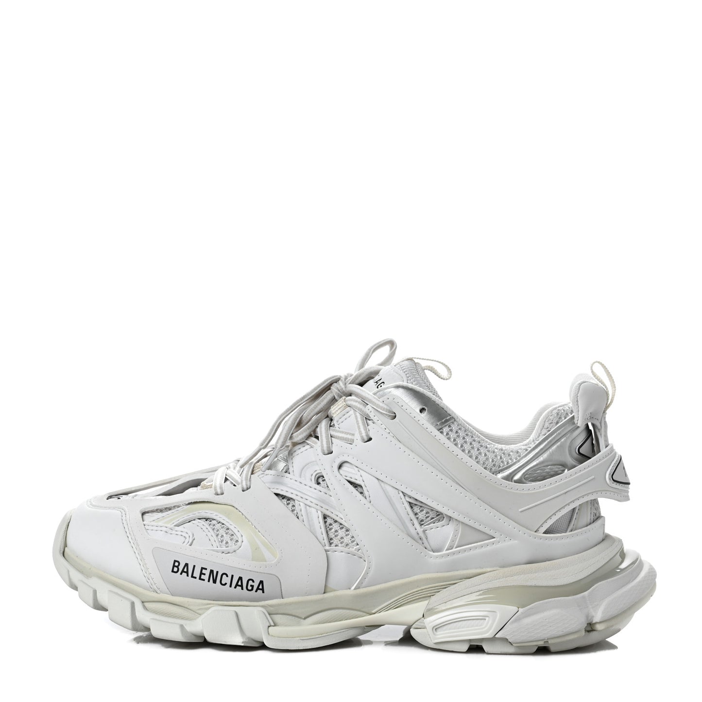 Mesh Nylon Womens Track Sneakers 40 White