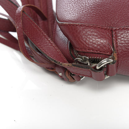 Gucci Pebbled Calfskin Studded Small Soho Disco Bag Soft Burgundy 12 of 19