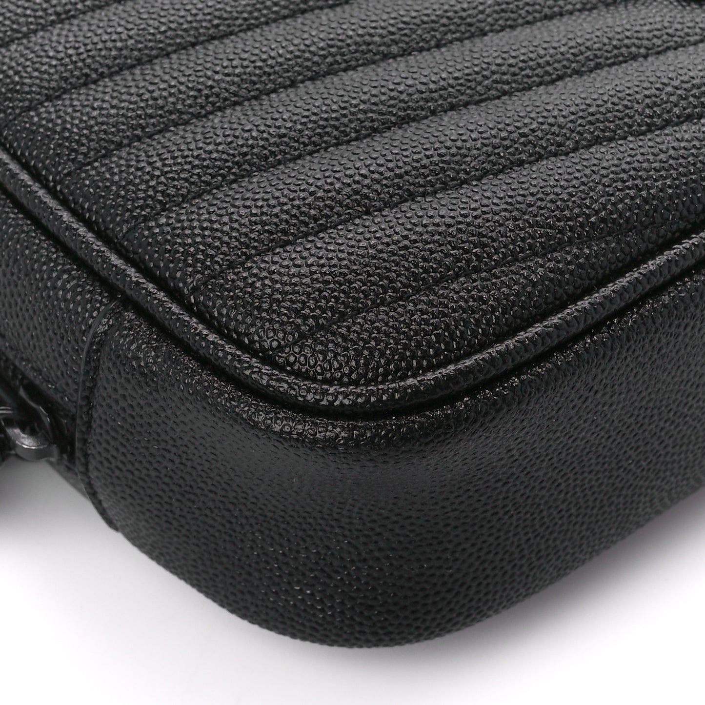 Grain De Poudre Matelasse Monogram Mini Lou Camera Bag Black