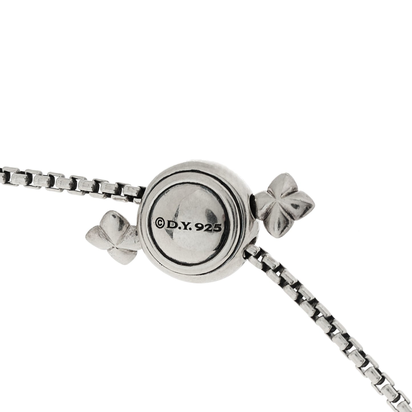 Sterling Silver Diamond Cable Continuance Heart Adjustable Necklace