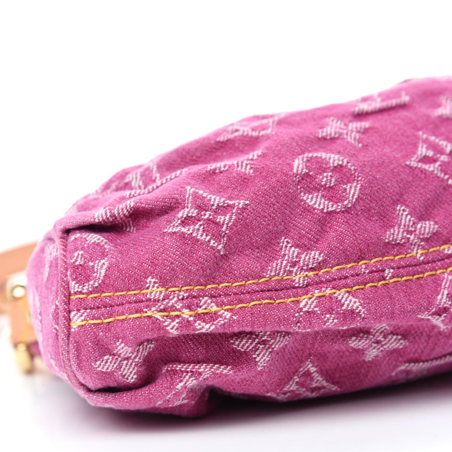 Louis Vuitton Monogram Denim Mini Pleaty Fuchsia 6 of 10