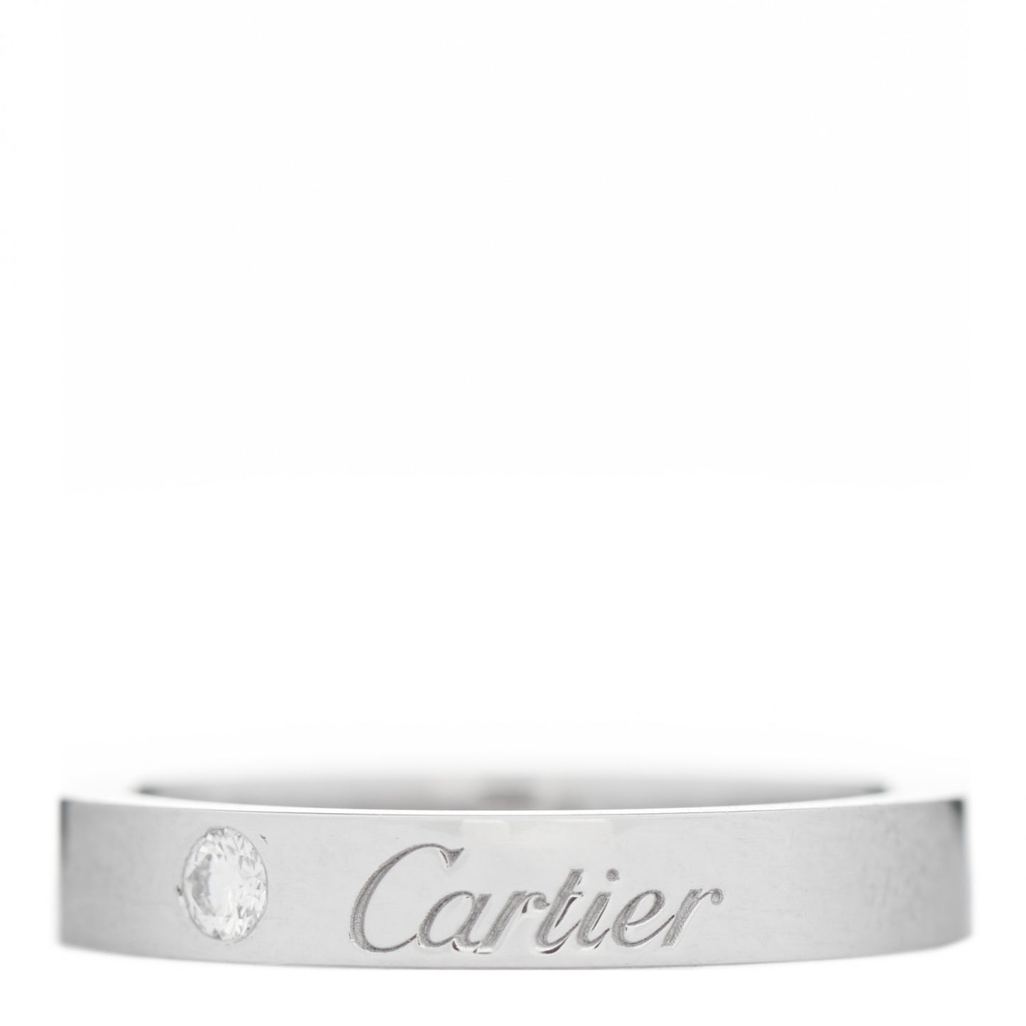 Platinum Diamond 3mm C De Cartier Wedding Band 47 4