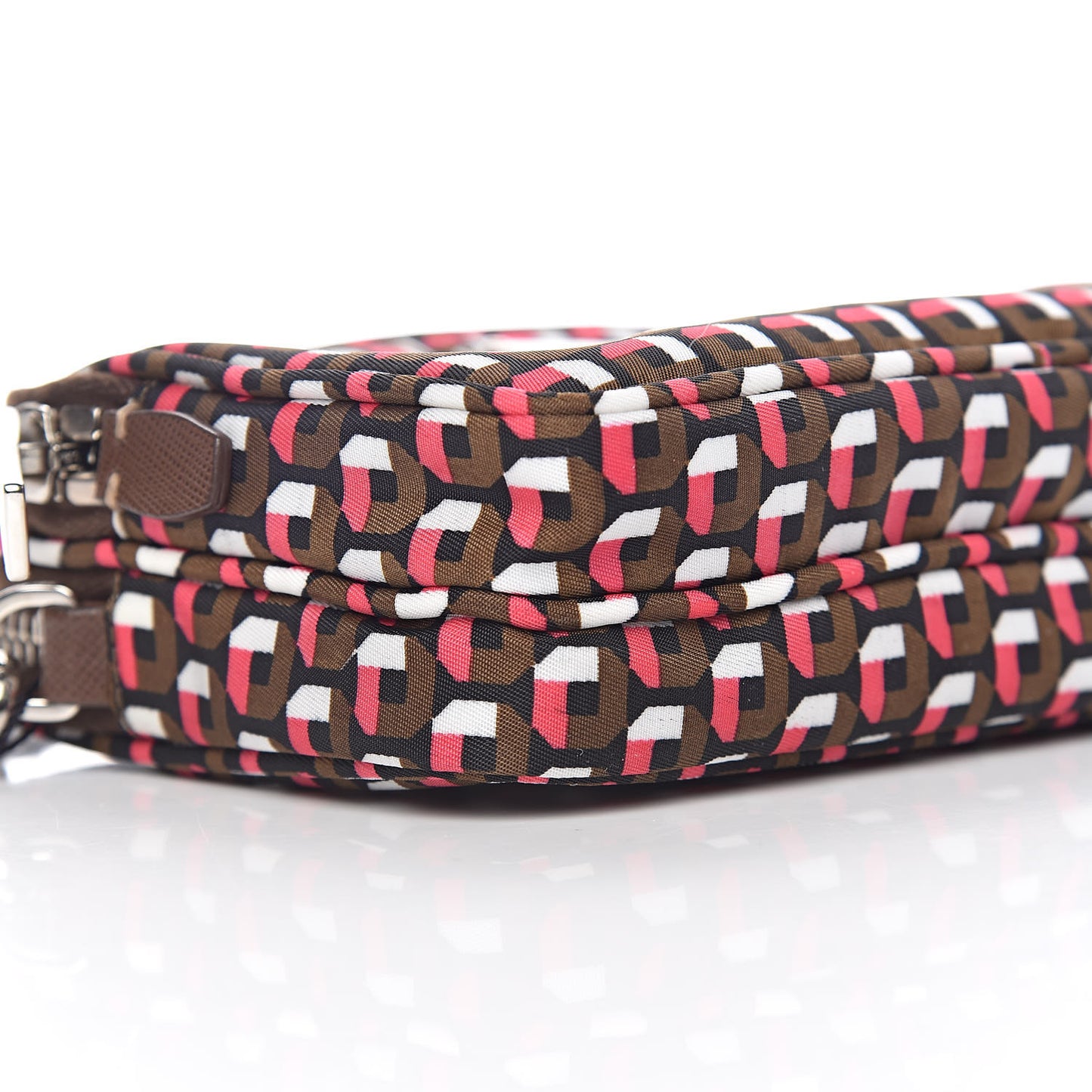 Tessuto Stampato Nylon Otta Print Convertible Crossbody Wristlet Rosa