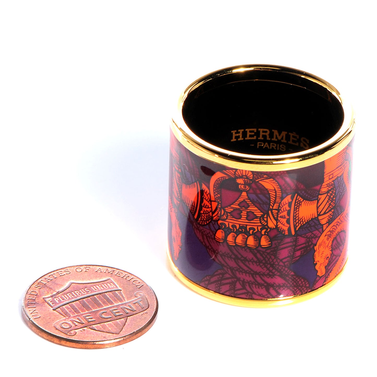 Enamel Printed Della Cavalleria Scarf Ring