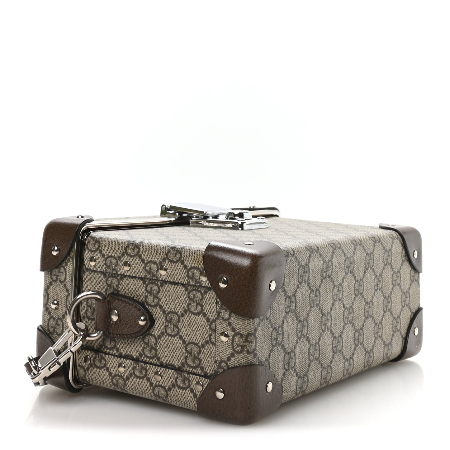 GG Supreme Monogram Globe-Trotter Beauty Case Brown