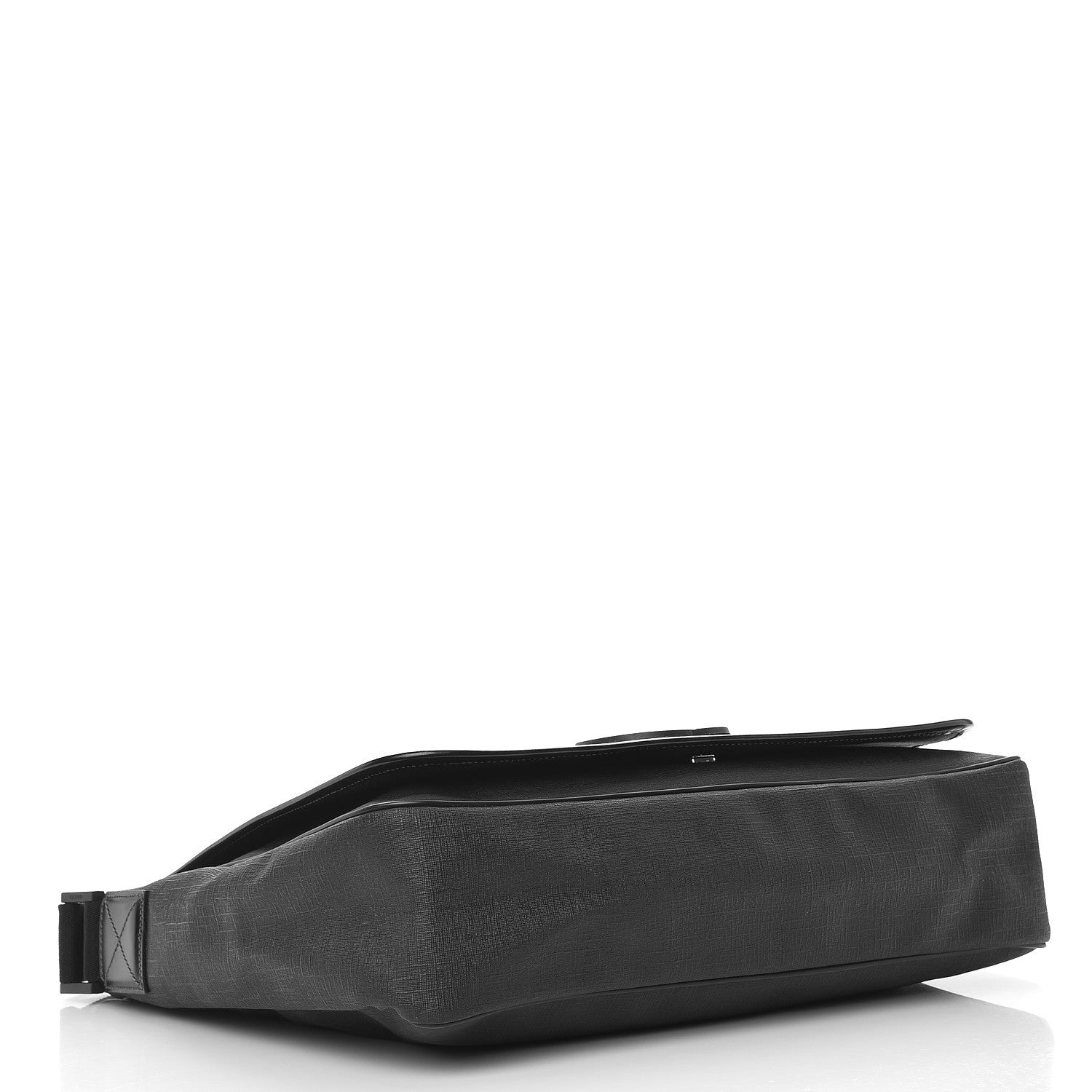 Gucci Coated Canvas Interlocking G Large Flap Messenger Bag Black 4 of 8