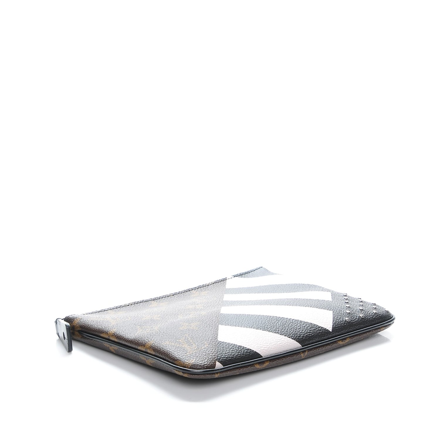 Monogram Stripes Pochette Plate PM