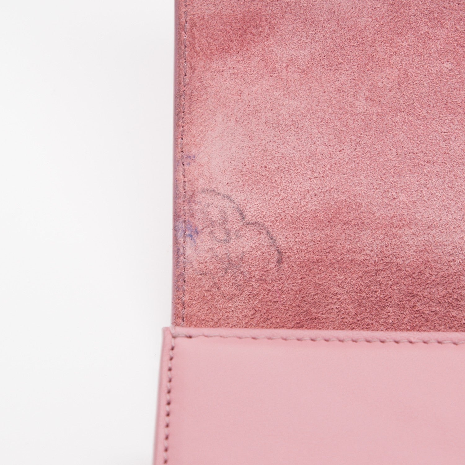 Saint Laurent Calfskin Classic Y Ligne Clutch Dark Rose 6 of 8