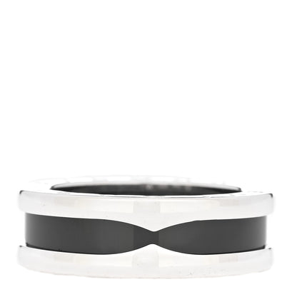 Bulgari Sterling Silver Ceramic Save The Children One-Band Ring 53 6.25 1 of 6