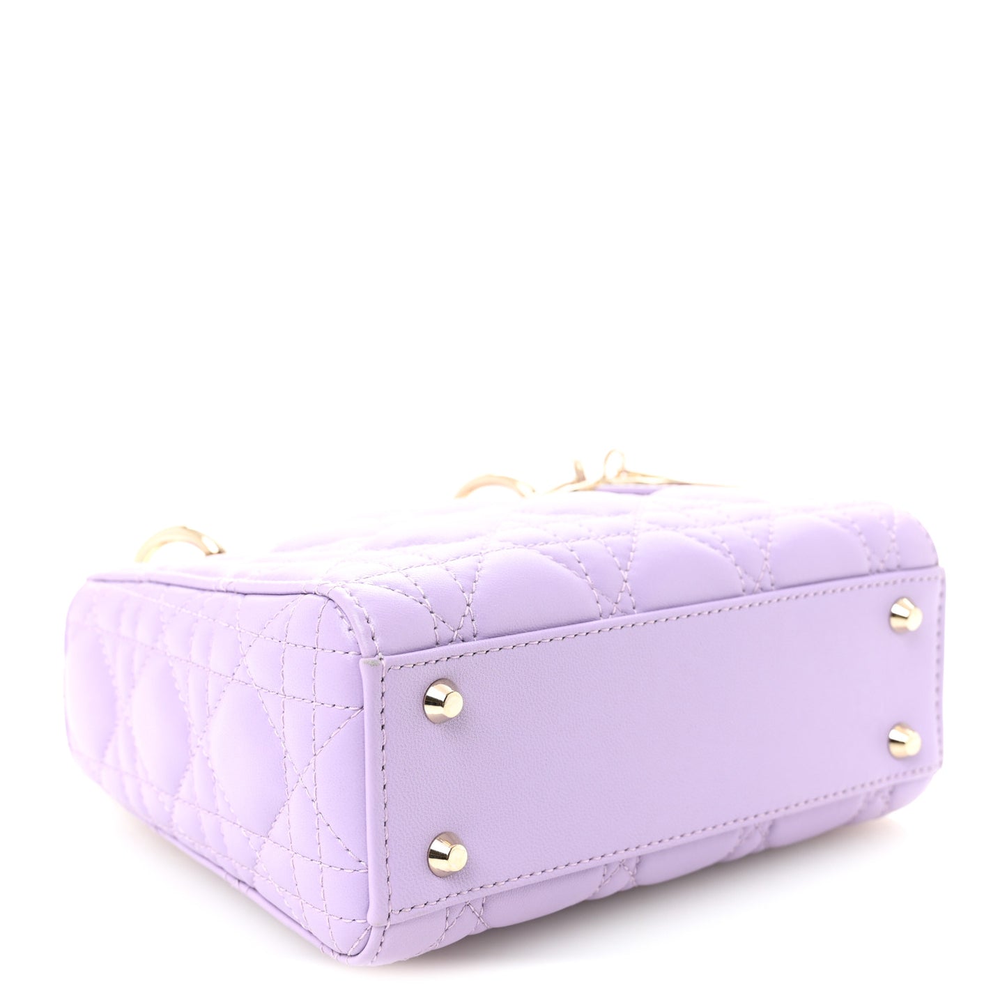 Lambskin Cannage Mini Lady Dior Lilac