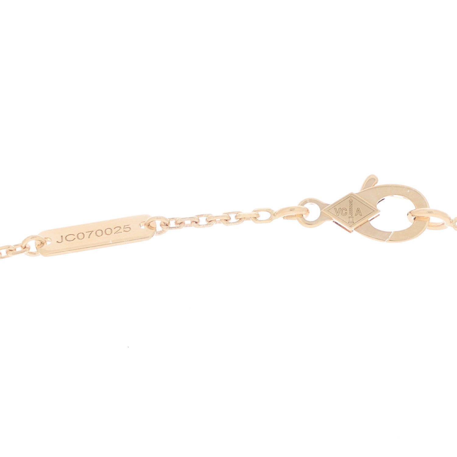 Van Cleef & Arpels 18K Rose Gold Gray Mother of Pearl Vintage Alhambra Pendant Necklace 4 of 6