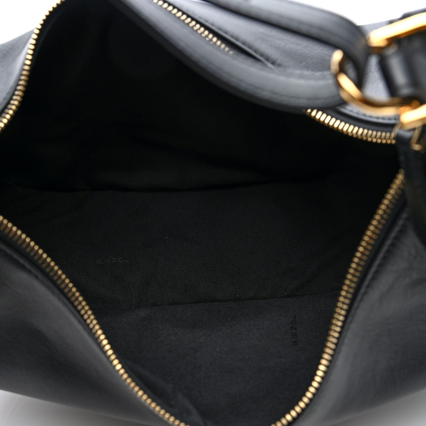 Vitello Grace Matte Medium Fendigraphy Hobo Bag Black