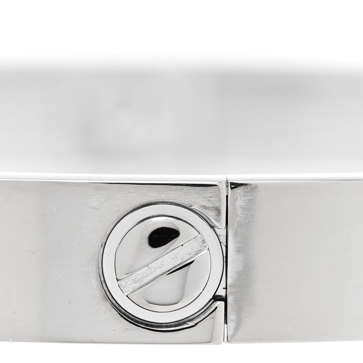Cartier 18K White Gold LOVE Bracelet 19 6 of 9