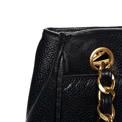 Chanel Caviar Flap Shoulder Bag Navy 8 of 22
