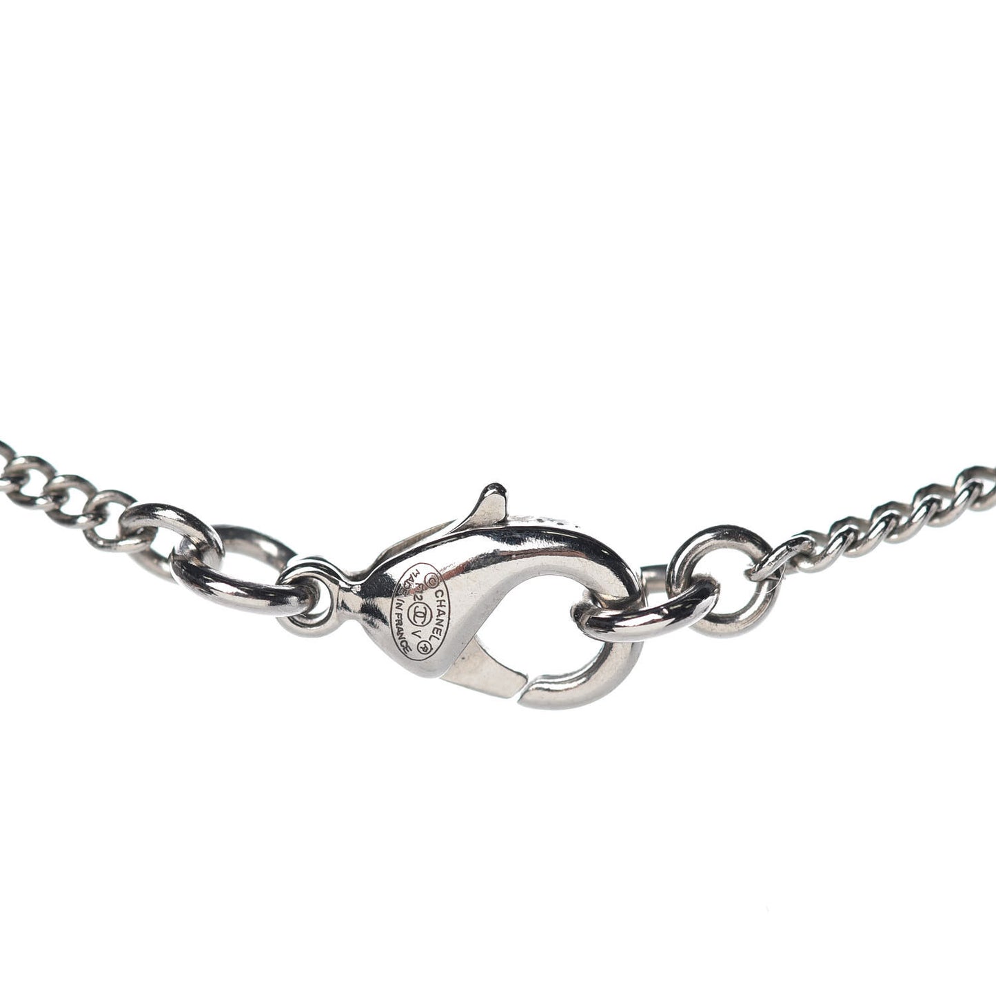Crystal Timeless CC Necklace Silver