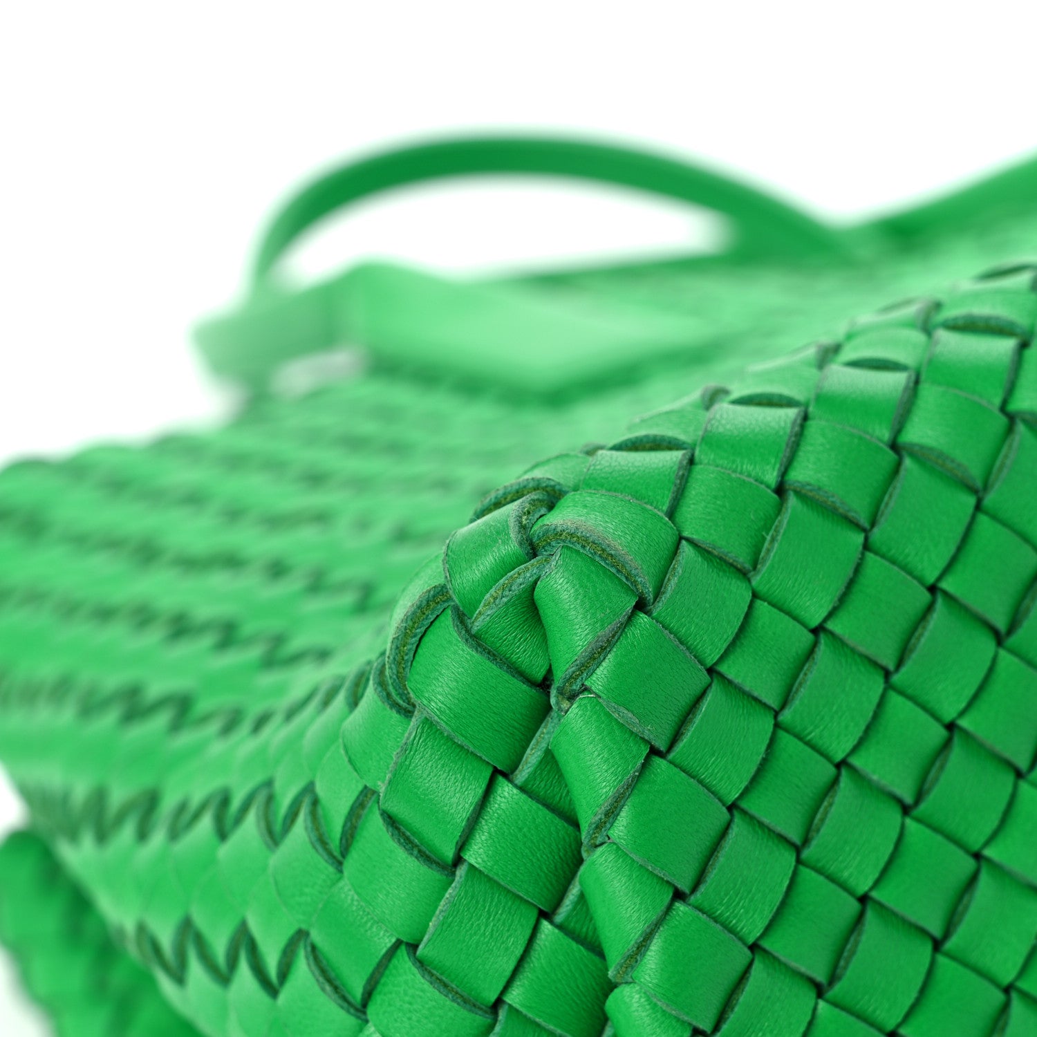 Bottega Veneta Lambskin Intreccio Medium Cabat Parakeet 8 of 12