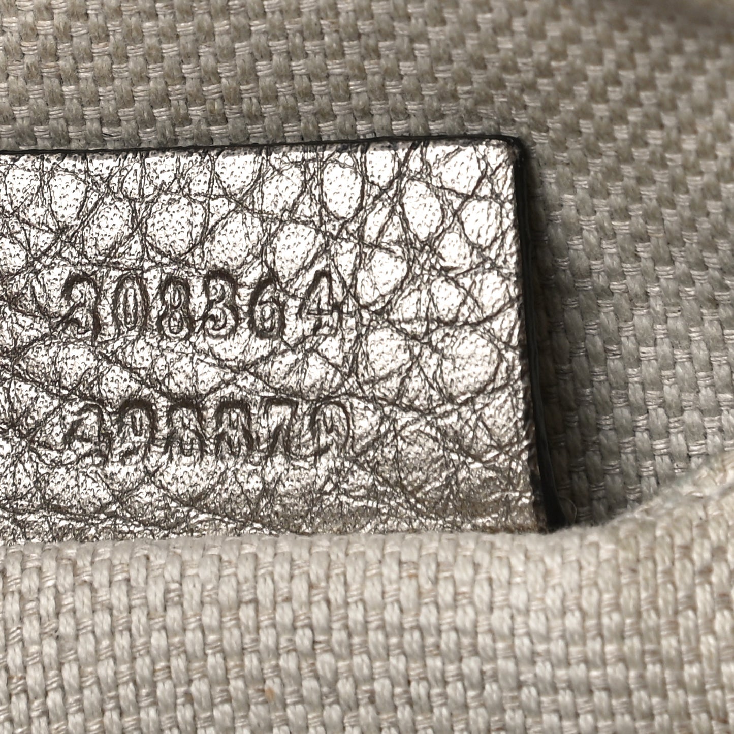 Metallic Cellarius Calfskin Small Soho Disco Bag Sasso