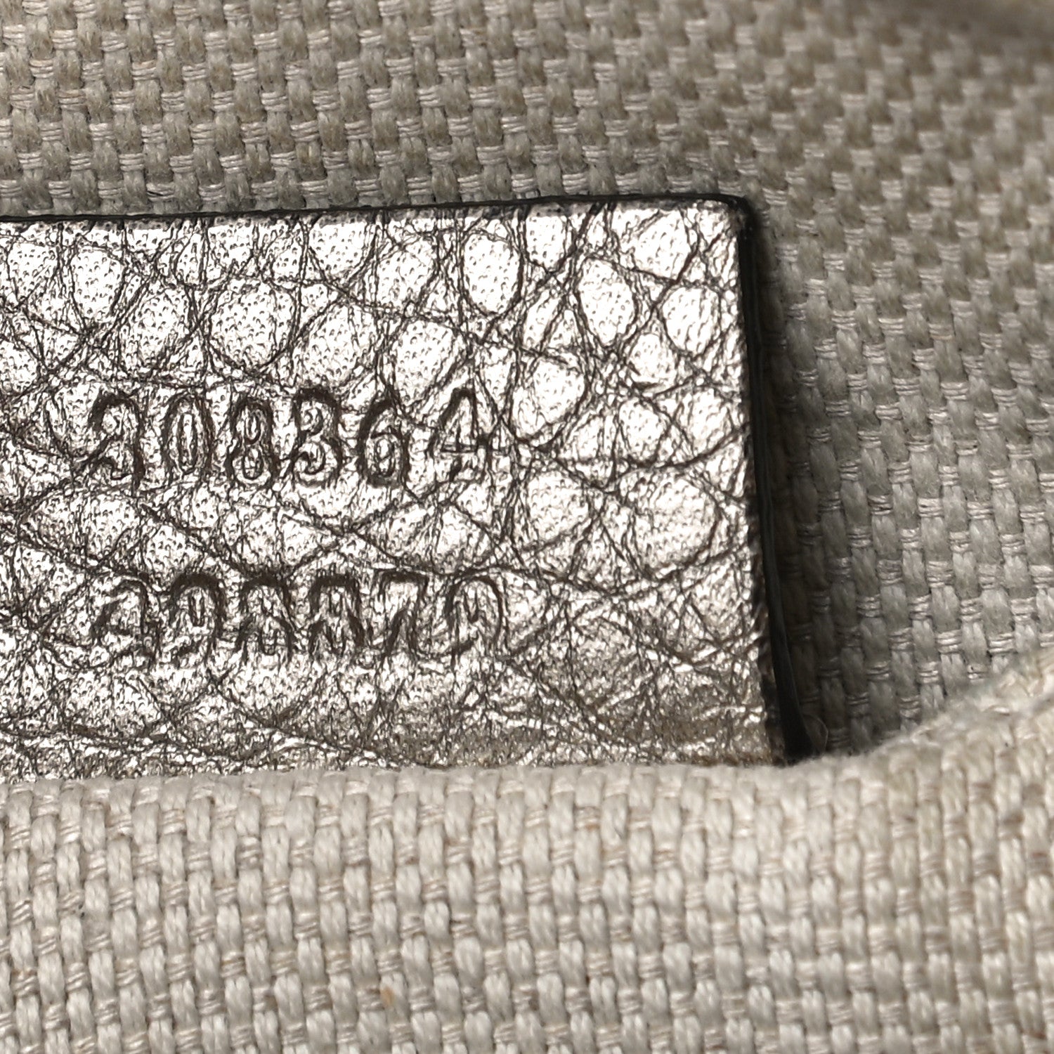 Gucci Metallic Cellarius Calfskin Small Soho Disco Bag Sasso 7 of 19